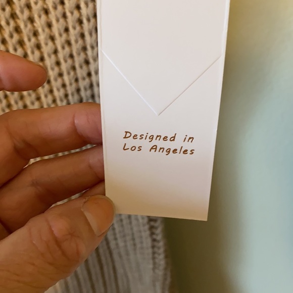 Active USA Knit Cowl Neck Cold Shoulder W/Long Sleeve Sweater Dress In Taupe - Picture 5 of 10